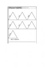 Spelling Pyramide