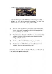 English worksheet: Gothic