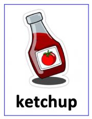 English Worksheet: condiments