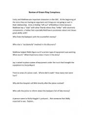 English Worksheet: Green Ring Conspiracy
