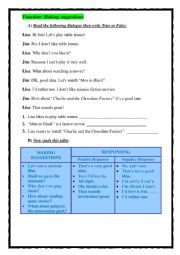 English Worksheet: Making suggestions