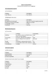 English Worksheet: What is register? Formal and Informal