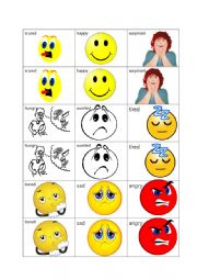 Feelings and Emotions Memory Card