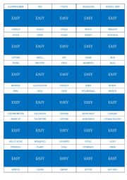 English Worksheet: Gestures_mimic_easy_blue