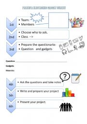 English Worksheet: Survey: electronic gadgets