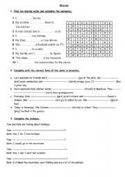 Revision Simple Past- Elementary