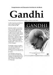 English Worksheet: Gandhi 1982 Study Guide