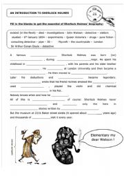 English Worksheet: Sherlock Holmes