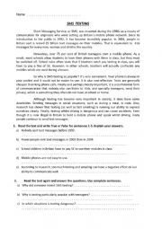 English Worksheet: English exam