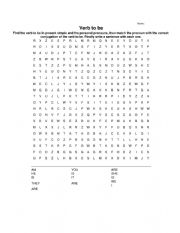 English Worksheet: verb to be