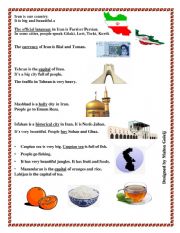 English Worksheet: The Counry Iran