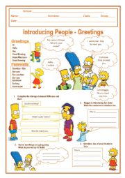 Introducing people - Greetings