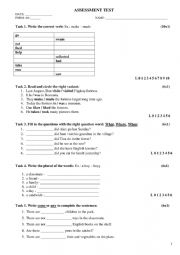 English Worksheet: SUMMATIVE EVALUATION