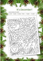 Its December! - colouring