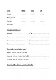 English worksheet: kůků