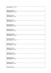 Chain reading numbers