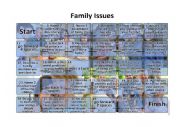 English Worksheet: Board game �Family Issues�