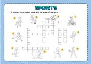 Sports - Crossword Puzzle