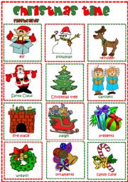 Christamas time flashcards