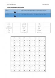 English Worksheet: Vocabulary Unit 1 OW 1