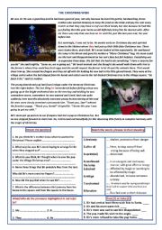 English Worksheet: THE CHRISTMAS WISH
