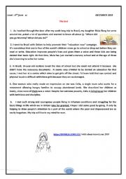English Worksheet: full term test n1 for 4th form students 