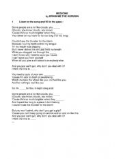 English Worksheet: Song Medicine by Bring me the Horizon 