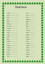 plural nouns