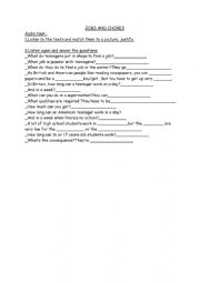 English Worksheet: Jobs and chores