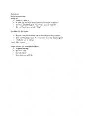 English Worksheet: Dating and marriage 