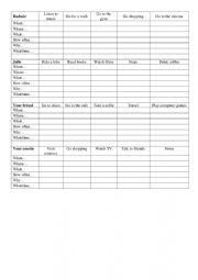 English Worksheet: Wh-questions
