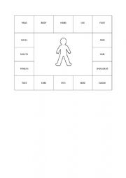 English Worksheet: Funny body drawing