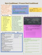 English Worksheet: Zero Conditional