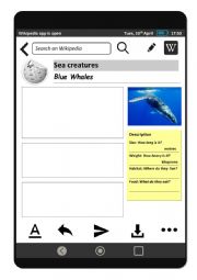 English Worksheet: Compartives and superlatives - Blue whales - Wikipedia Entry Project