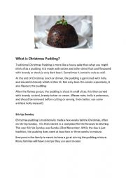 What is Christmas pudding?