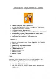 English Worksheet: Guided writing