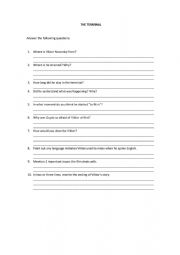 English Worksheet: The Terminal