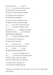 English Worksheet: Lenka - Everything at once