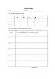 English worksheet: Teamwork worksheet 