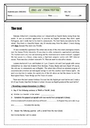 English Worksheet: 8th form full test 1