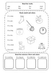 Phonics 1. Letter Oo reading (short sound)