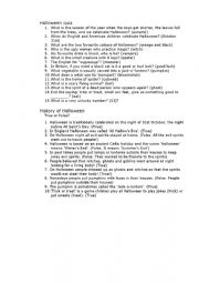 English Worksheet: halloween
