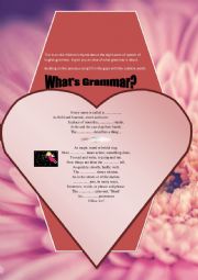 English Worksheet: 	Catchy song to learn English grammar: the eight parts of speech Part 2