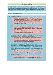 English Worksheet: Participle Clauses - Summary (Advanced Learners of English - C1 & C2)