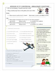 English Worksheet: Revision of SECOND CONDITIONAL
