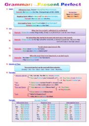 English Worksheet: Present Perfect