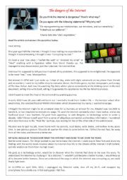 English Worksheet: internet