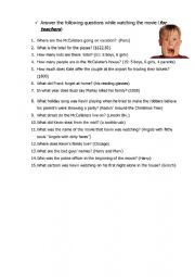 English Worksheet: Home Alone 1