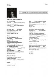 English Worksheet: Gap fill Adele