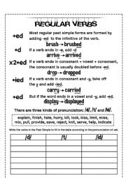 Regular verbs